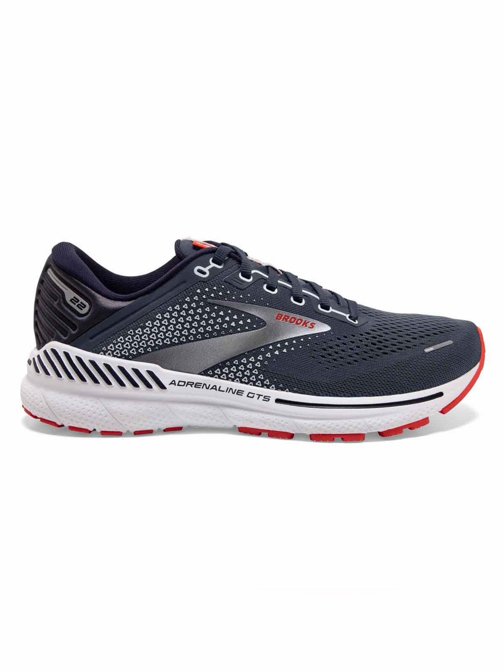 Brooks Adrenaline GTS 22 Men’s Navy/Red Running Shoe Size 7.5